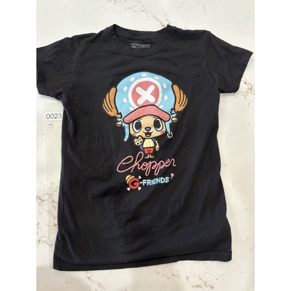One Piece Anime Chopper G-Friends Shirt Toei Animation Unisex Size M Black